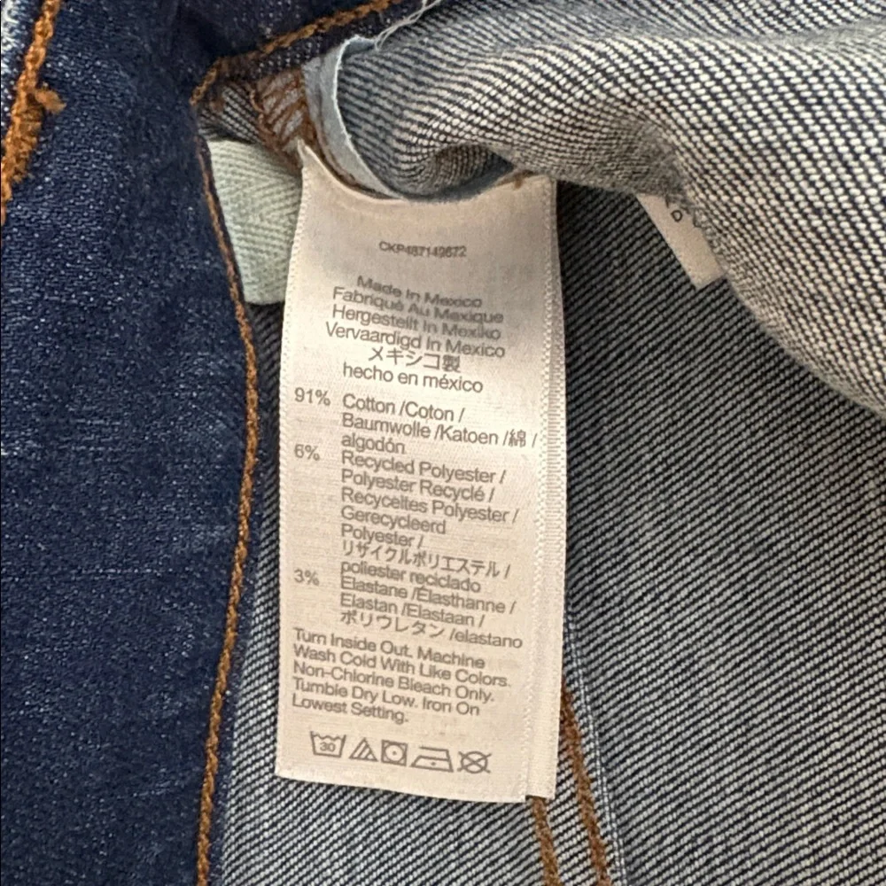 Madewell Emmett Wide Leg Jeans Women’s Size 26 Dark Wash - Picture 5 of 7